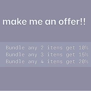 let me know if you want to bundle or make me an offer!✨